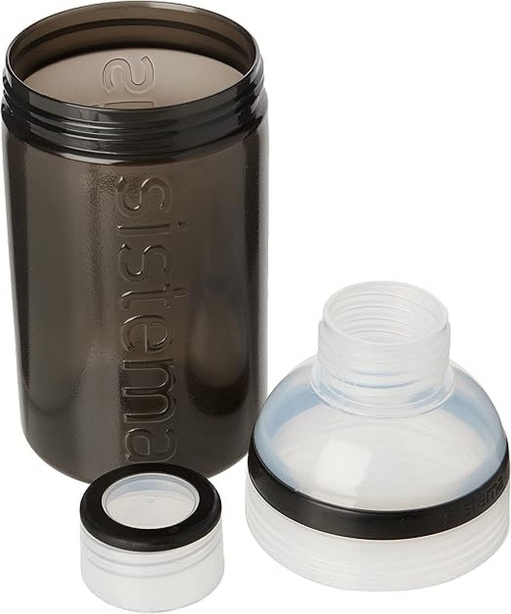 Sistema Trio Bottle, Leak-Proof, Durable, Reusable, Drink Bottle Assorted Colors, 1 Piece, 480ml