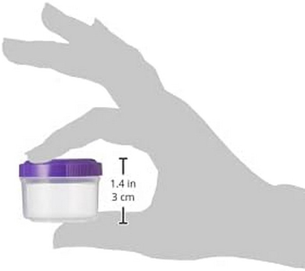 Sistema Dressing To Go, Food Storage, Condiment Containers, Travel-Friendly, Compact Design, 4 Pack