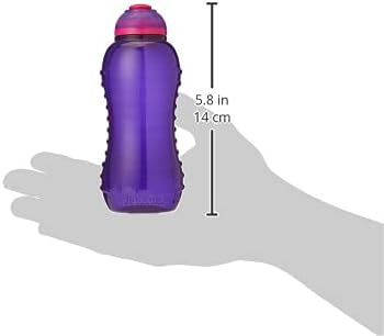 Sistema Twist 'n' Sip Squeeze Kids Water Bottle, Leakproof Water Bottle, 330 ml, BPA-Free, Assorted Colours