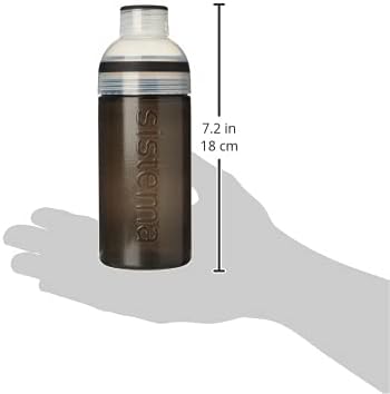 Sistema Trio Bottle, Lightweight, Hydration, LeakProof, Reusable water Bottle, Asstorted colors, 1 Piece - 580ml