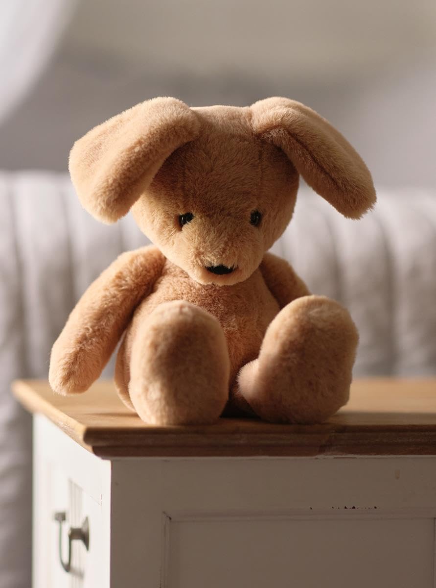 Charlie Bears Ruff Puppy Oatmeal Brown Medium, Charlie Bears Puppy, Medium Plush Toy, Oatmeal Brown Stuffed Animal, Ruff the Puppy