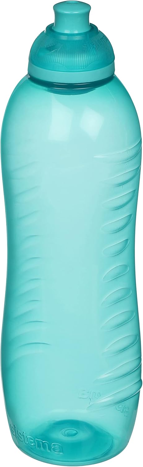 Sistema Twist 'n' Sip Squeeze Sports Water Bottle | Leakproof 620 ml BPA-Free Assorted Colours
