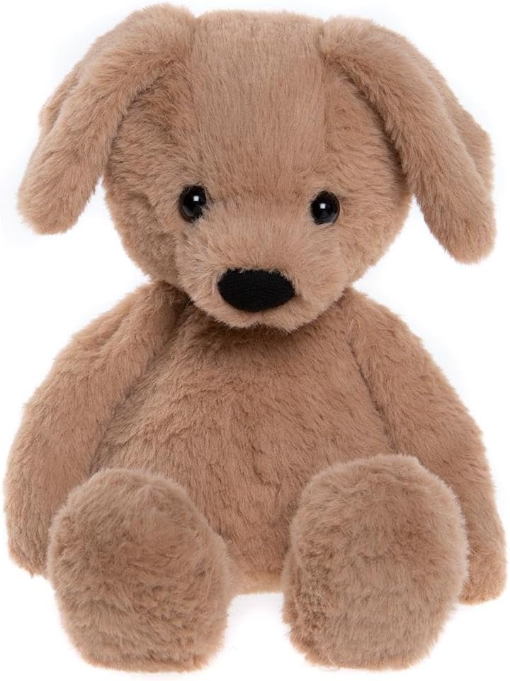 Charlie Bears Ruff Puppy Oatmeal Brown Medium, Charlie Bears Puppy, Medium Plush Toy, Oatmeal Brown Stuffed Animal, Ruff the Puppy