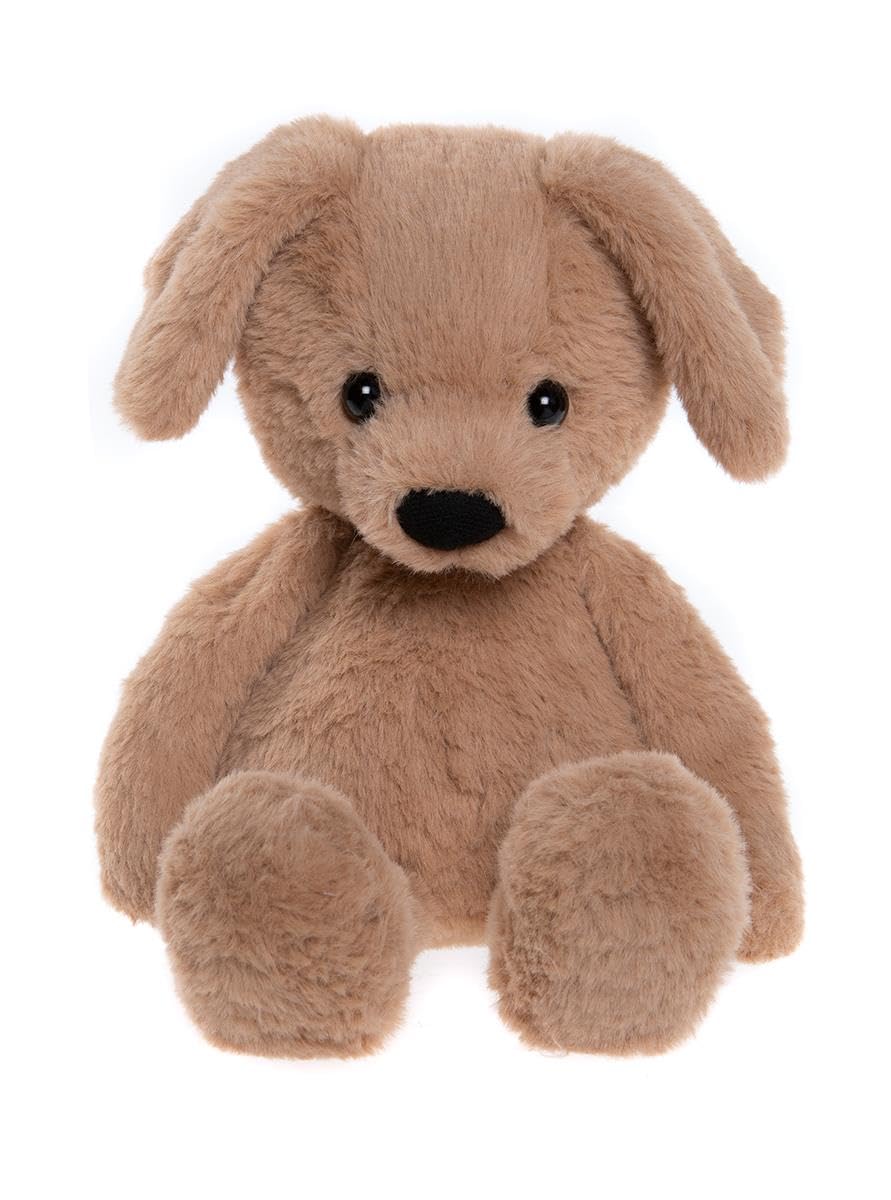 Charlie Bears Ruff Puppy Oatmeal Brown Medium, Charlie Bears Puppy, Medium Plush Toy, Oatmeal Brown Stuffed Animal, Ruff the Puppy