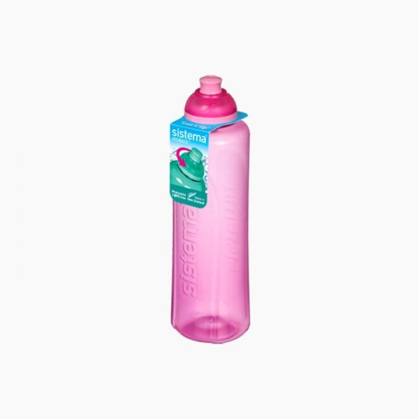 Sistema Swift Squeeze Water Bottle, Hydrate, Leakproof, BPA-Free, Assorted color, 1 Piece - 480ML