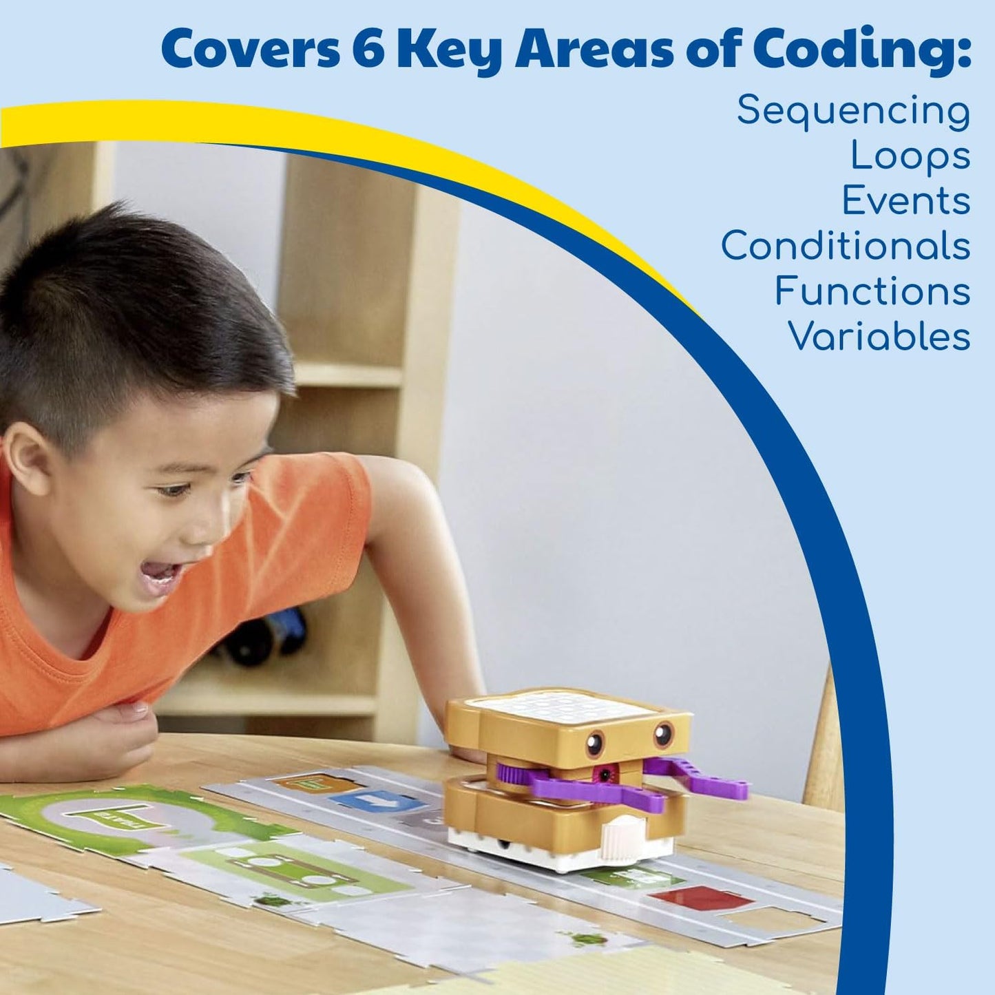 Thames & Kosmos 567012 Kids First Coding & Robotics | No App Needed | Grades K-2 | Intro To Sequences, Loops, Functions, Conditions, Events, Algorithms, Variables | Parents Choice Gold Award Winner |