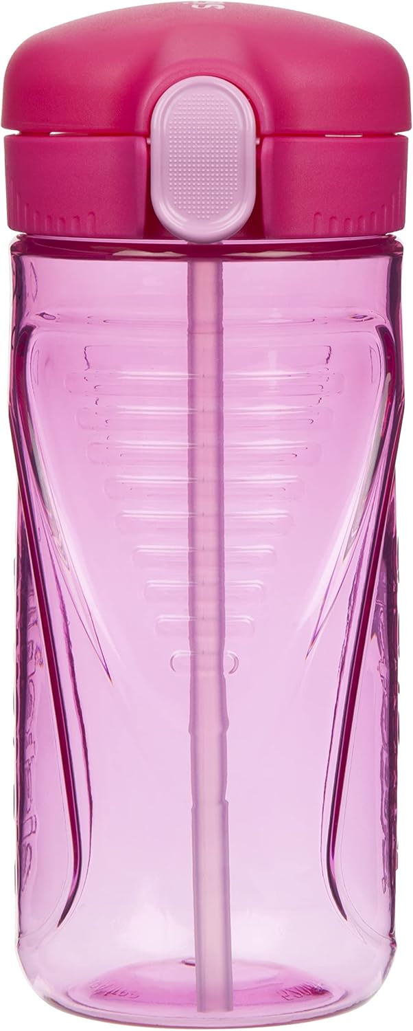 Sistema Hydrate Quick Flip Water Bottle | 520 ml | BPA Free Water Bottle with Straw | Recyclable with TerraCycle®| Assorted Colours