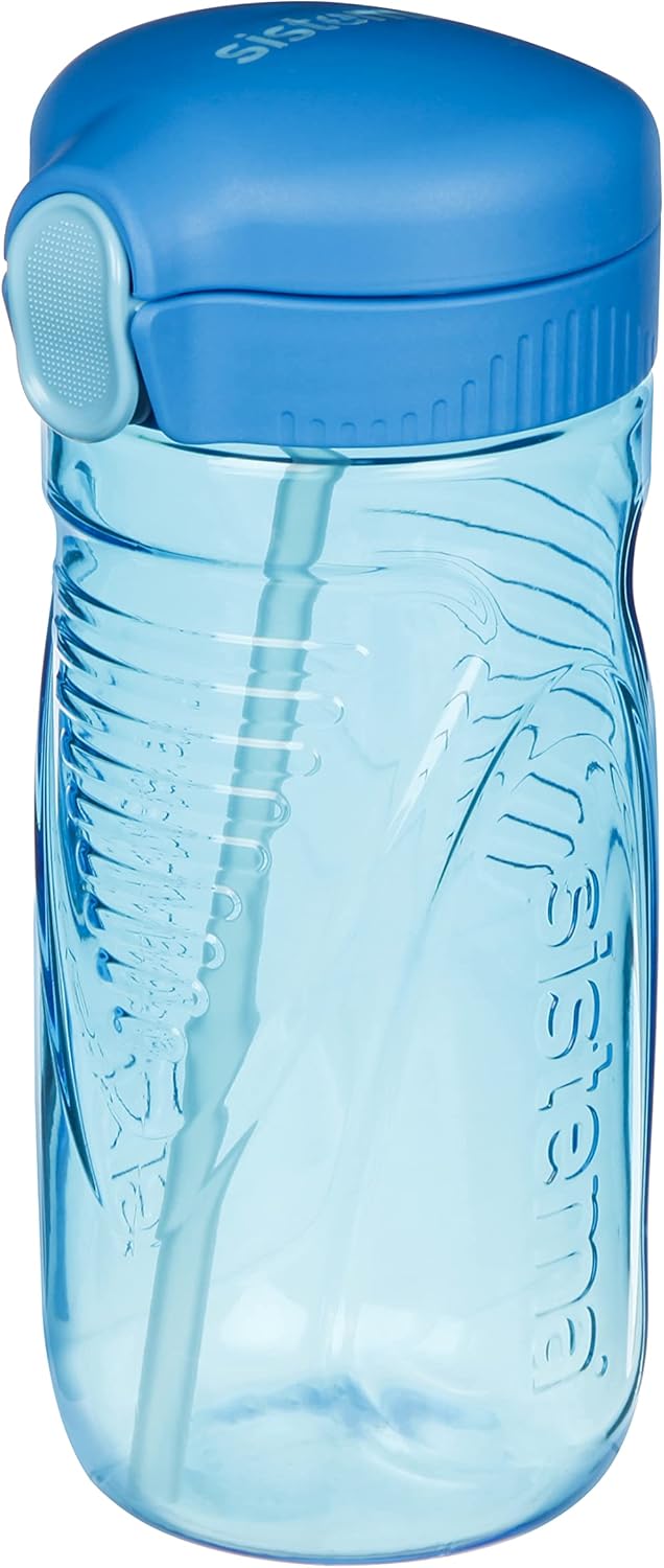 Sistema Hydrate Quick Flip Water Bottle | 520 ml | BPA Free Water Bottle with Straw | Recyclable with TerraCycle®| Assorted Colours