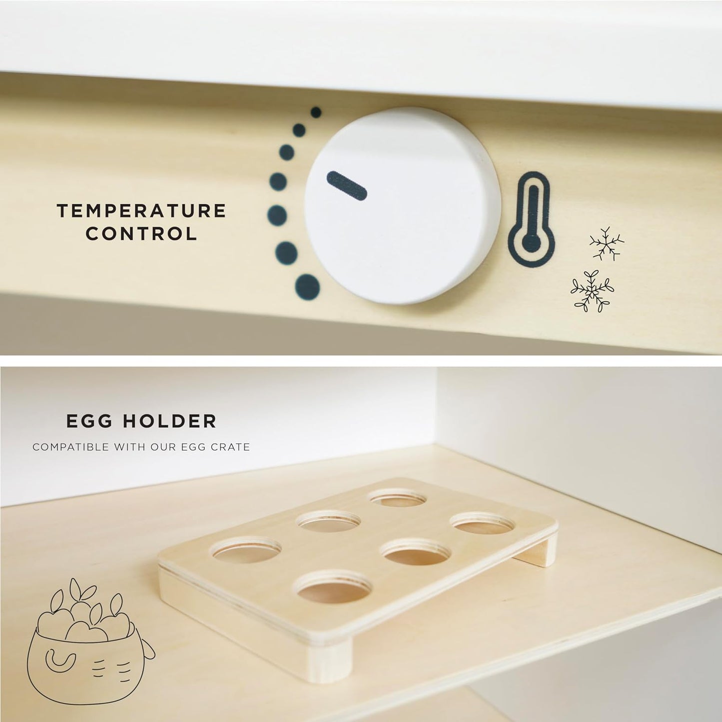 Le Toy Van Kitchen Freestanding Fridge Freezer