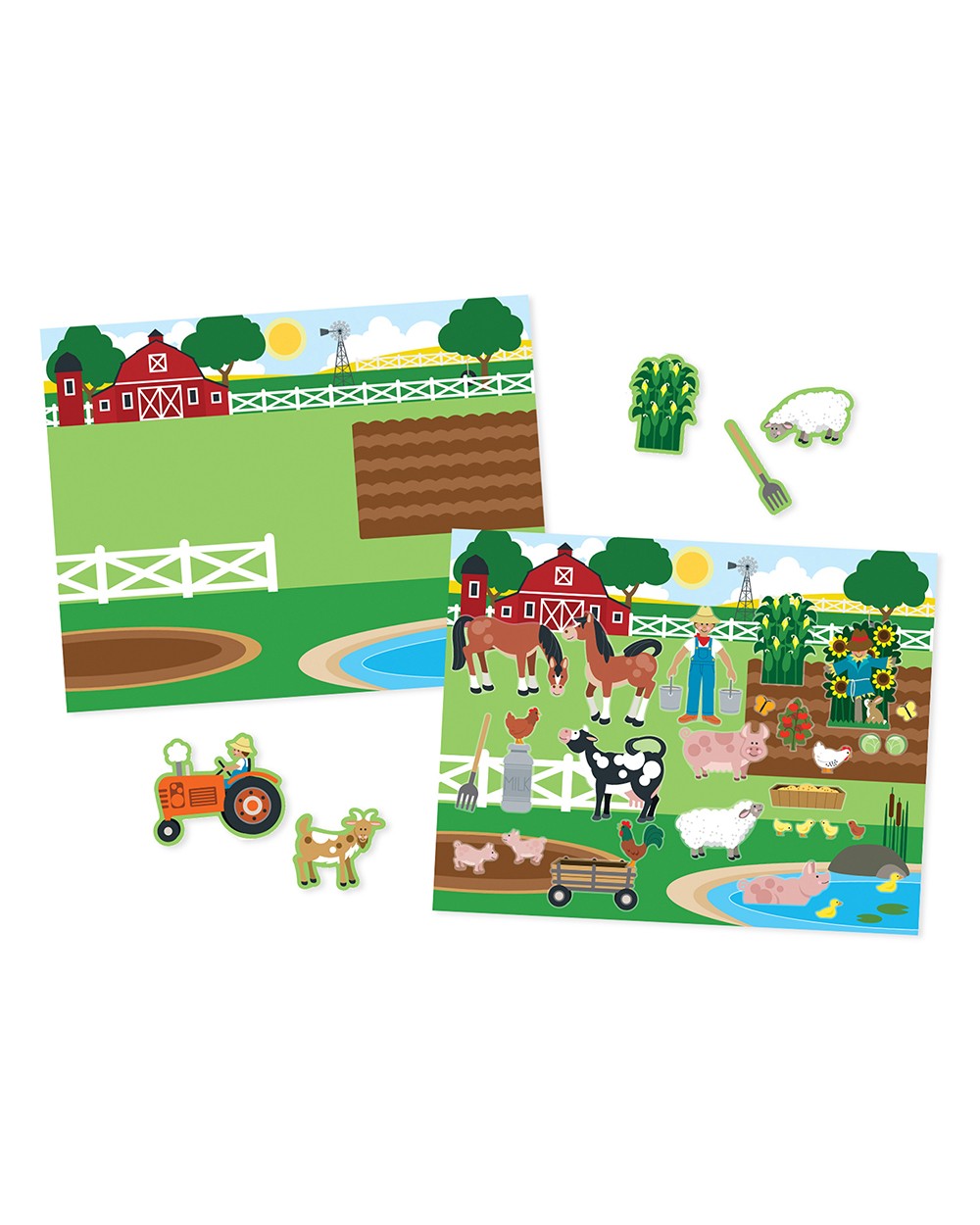 Melissa & Doug Reusable Sticker Pad – Habitats Theme, Fun Stickers for Kids, Creative Play, Non-Toxic, Educational Activity for Ages 3+