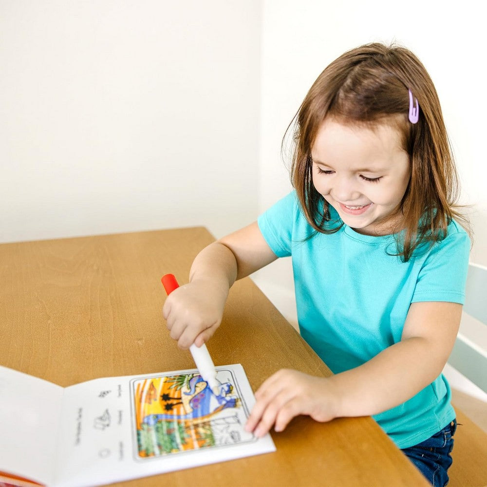 Melissa & Doug ColorBlast – Dinosaur-Themed Pictures with Built-In Pen, Mess-Free Color Pad for Kids, Creative Fun, Ideal for Ages 3+