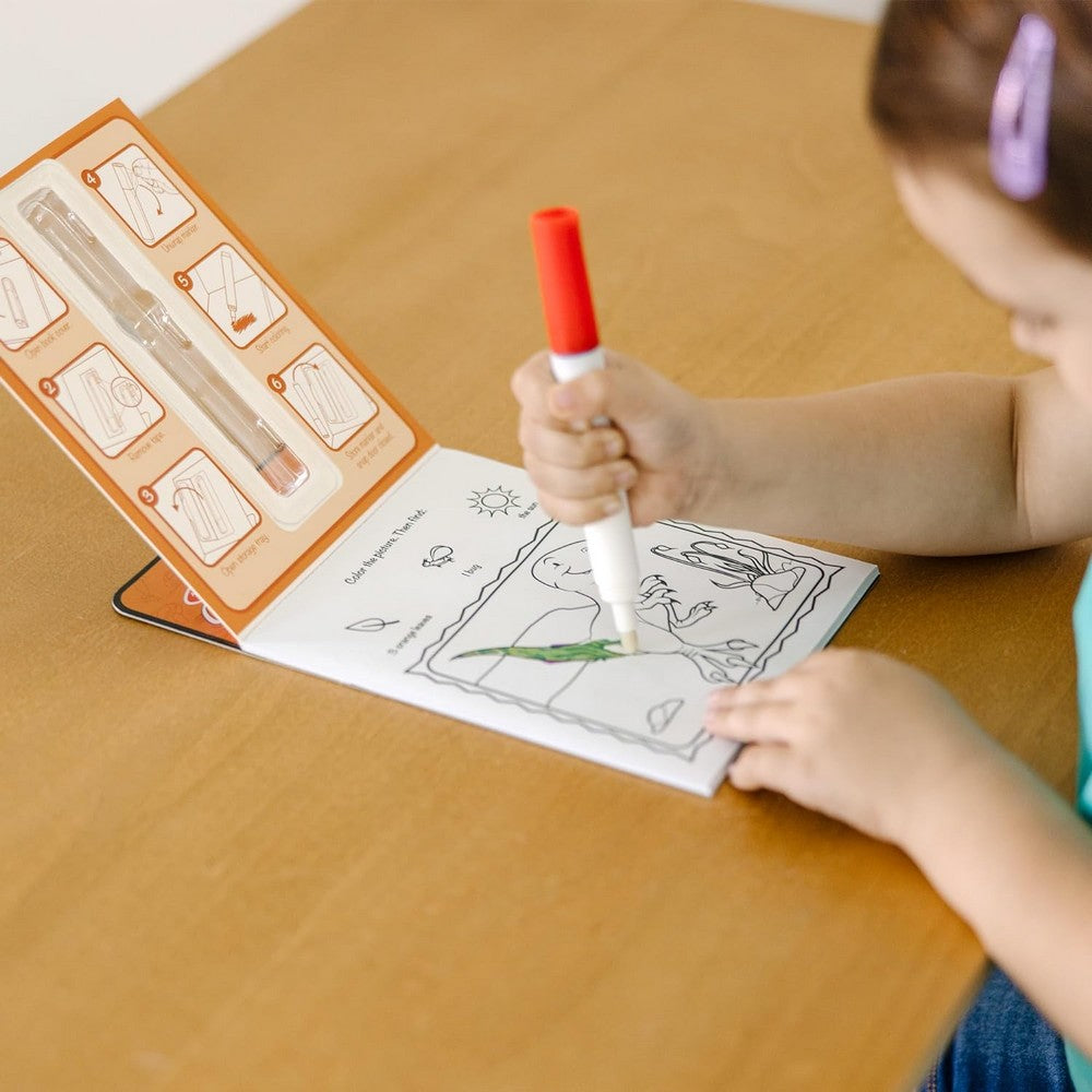 Melissa & Doug ColorBlast – Dinosaur-Themed Pictures with Built-In Pen, Mess-Free Color Pad for Kids, Creative Fun, Ideal for Ages 3+