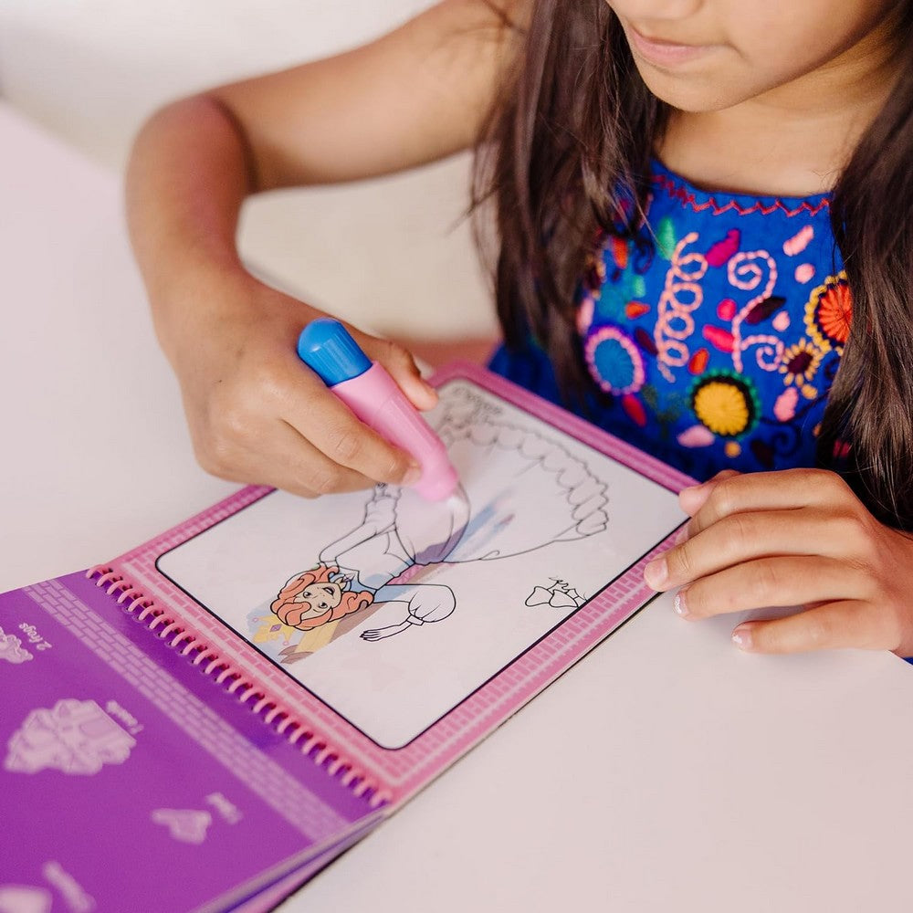 Melissa & Doug Water WOW – Fairy Tale Theme, 4 Reusable Water Reveal Activity Board for Kids with Refillable Water pen, Ideal for Ages 3+, Educational Fun