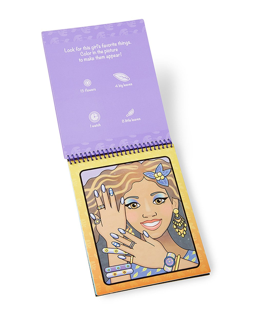 Melissa & Doug Water WOW – Makeup & Manicures Theme, Reusable Water Reveal Activity Pad for Kids With Refillable Water Pen, Ideal for Ages 3+, Fun & Creative