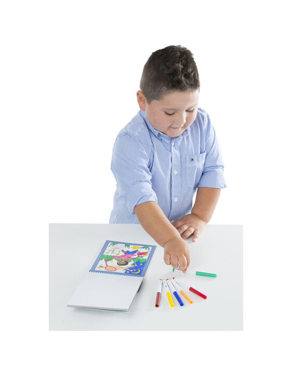 Melissa & Doug Color By Numbers – Blue Theme, Fun and Educational Activity for Kids, Non-Toxic, Ideal for Ages 3+, Creative Art and Learning