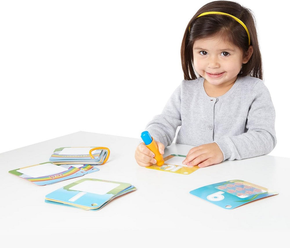 Melissa & Doug Water WOW! Splash Cards – Shapes, Numbers & Colors Theme, Reusable Water Reveal Activity Cards for Kids, Ideal for Ages 3+