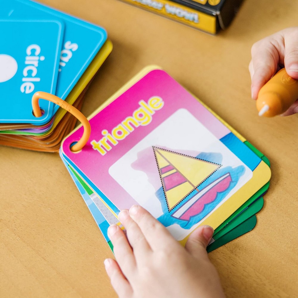 Melissa & Doug Water WOW! Splash Cards – Shapes, Numbers & Colors Theme, Reusable Water Reveal Activity Cards for Kids, Ideal for Ages 3+