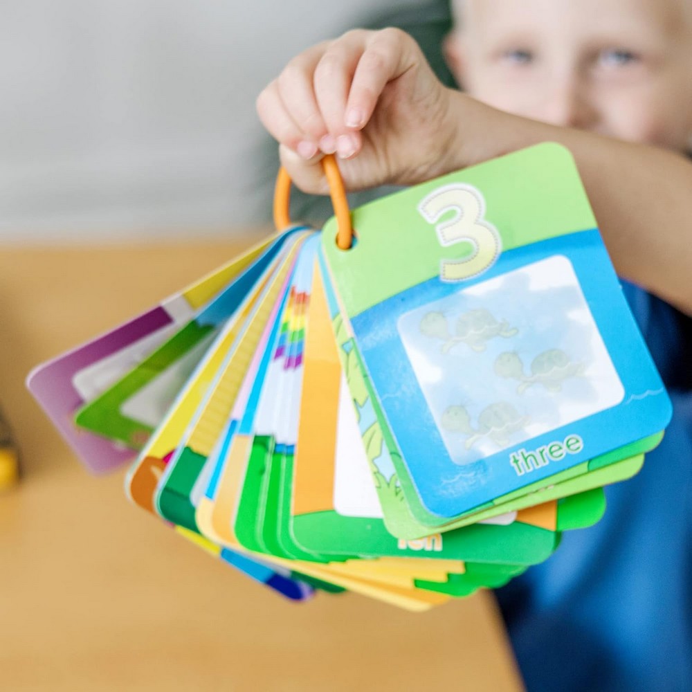Melissa & Doug Water WOW! Splash Cards – Shapes, Numbers & Colors Theme, Reusable Water Reveal Activity Cards for Kids, Ideal for Ages 3+