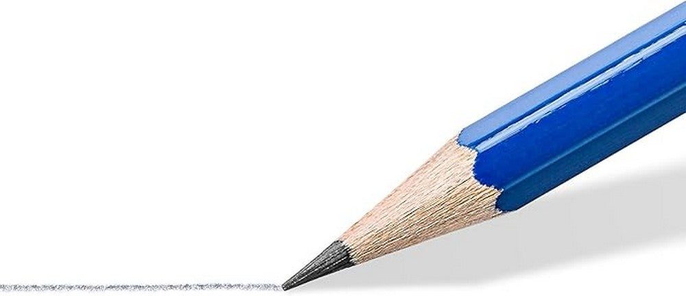 Staedtler Norica Pencil with Rubber Tip – Premium Quality, Erasable Graphite Pencils for Writing, Drawing, and School Use, Pack of 12