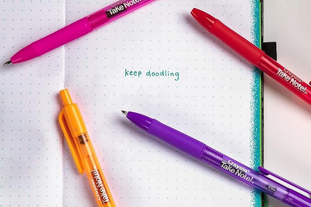 Crayola Take Note! Washable Gel Pens, Pack of 14 - Vibrant Colors, Smooth Writing, Ideal for School, Art Projects, Creative Supplies, Long-Lasting, Washable Ink