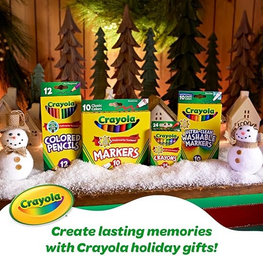 Crayola Art & Craft Brush Set Blister Pack - Ideal for Kids, Multi-Purpose Brushes, Art Supplies, Creative Projects, Painting, Crafting Tools