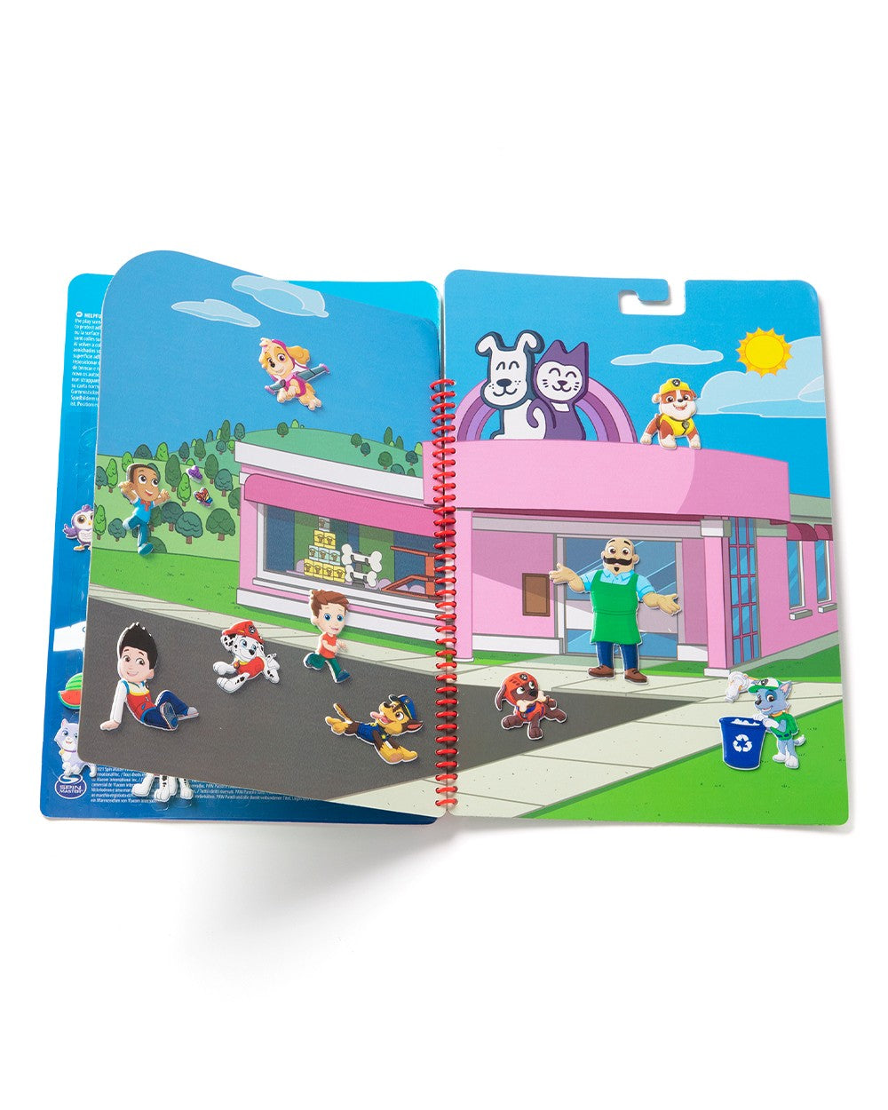 Melissa & Doug PAW Patrol Puffy Sticker Adventure Bay Reusable Sticker Activity Set with 40+ Stickers and Fold-Out Play Scene, Fun for Kids Ages 4+
