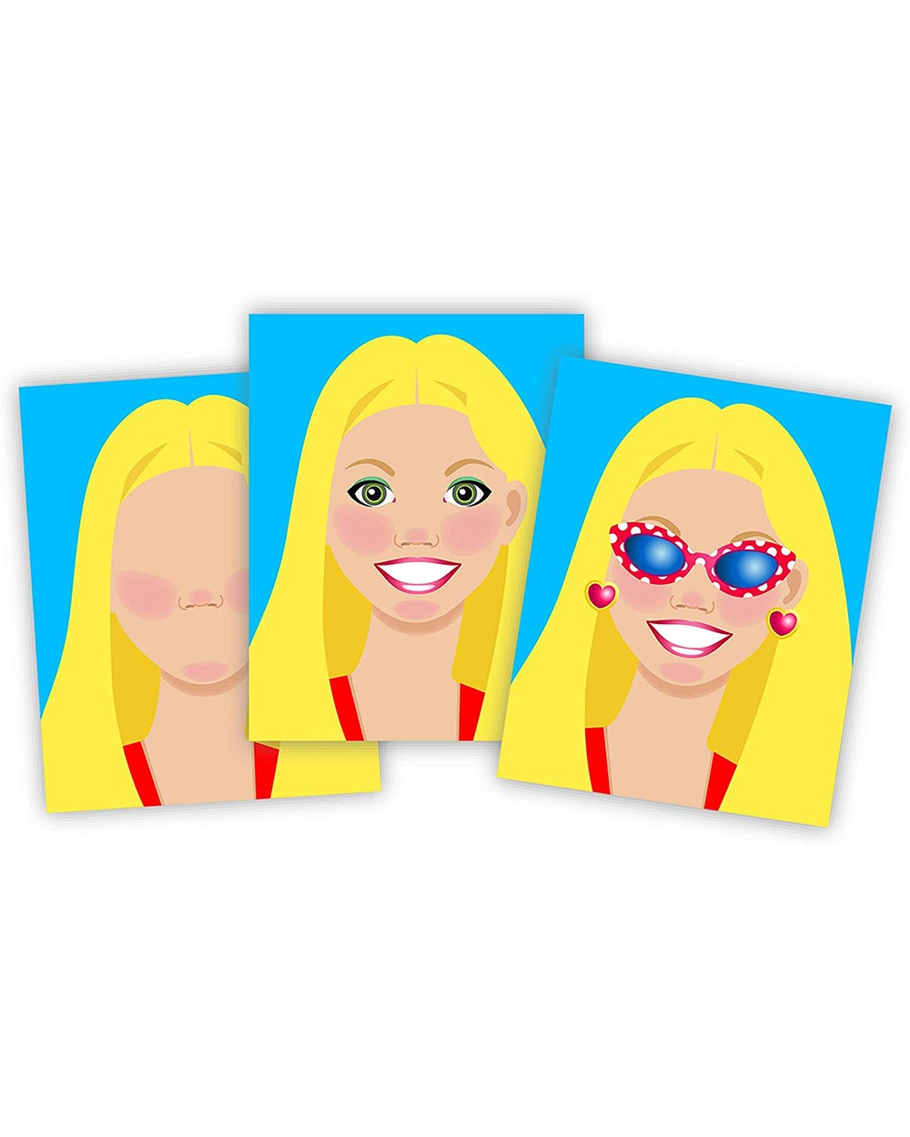 Melissa & Doug Make a Face Fashion Faces Sticker Pad – Creative Sticker Play for Kids, Design Your Own Fashionable Faces, Ideal for Ages 3+, Educational and Fun Activity