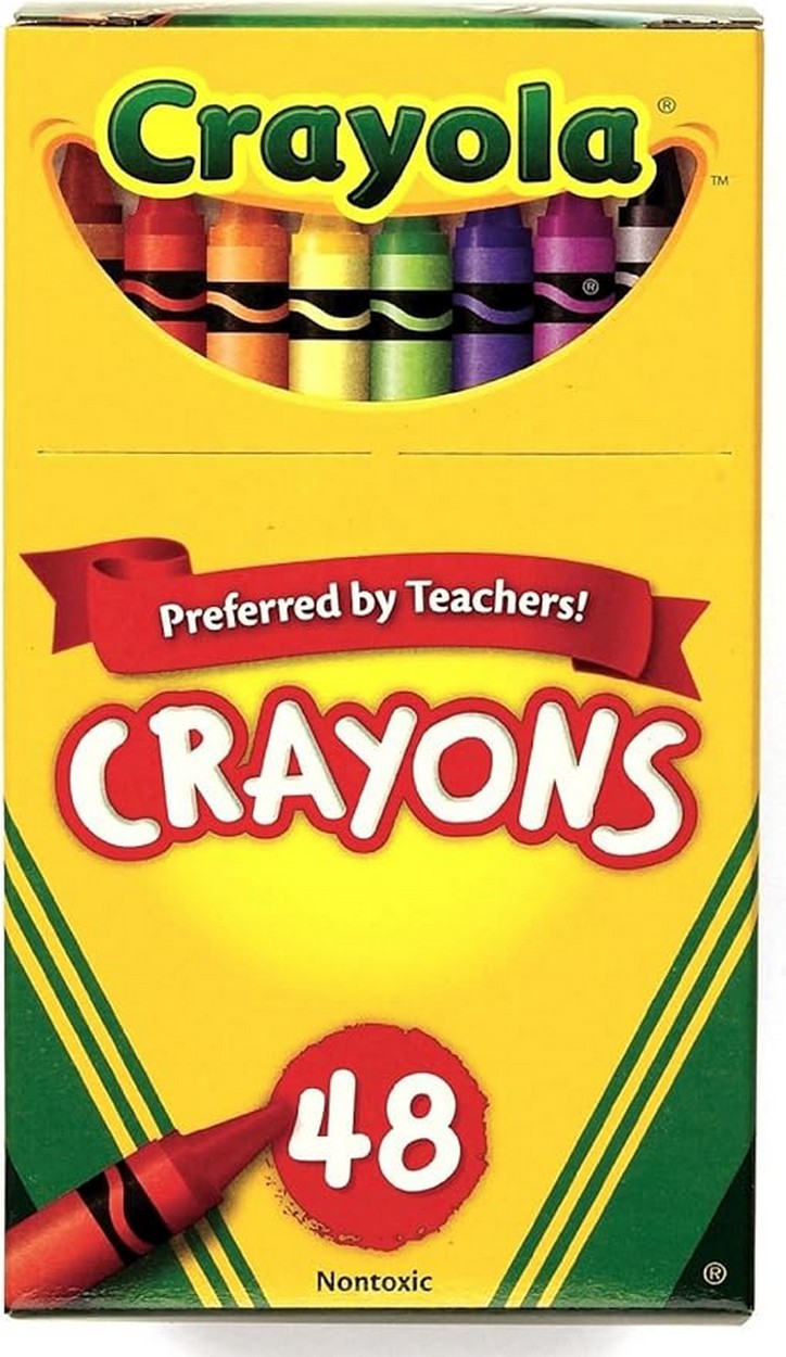 Crayola 48-Piece Crayons Non-Peggable - Vibrant Colors, Ideal for Kids, Art Supplies, Creative Projects, Drawing, Coloring Set
