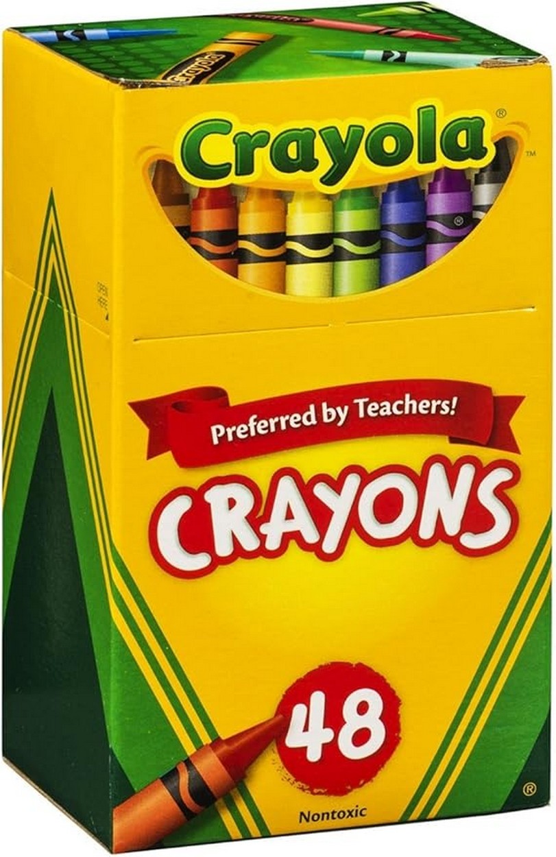 Crayola 48-Piece Crayons Non-Peggable - Vibrant Colors, Ideal for Kids, Art Supplies, Creative Projects, Drawing, Coloring Set
