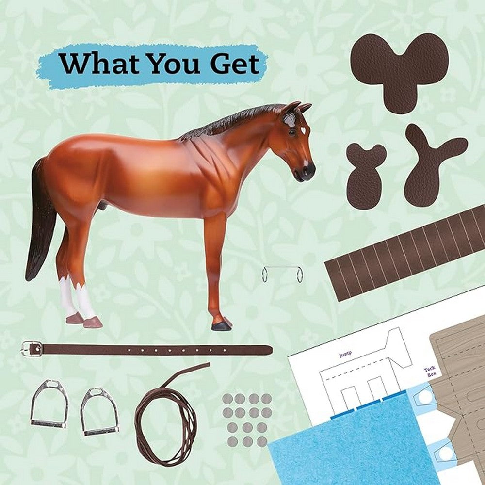 Kultz Wild About Horses Creative Horse-Themed Craft Kit for Kids with Materials to Make Horse Art and Projects and 36 page Boook, Ideal for Ages 6+
