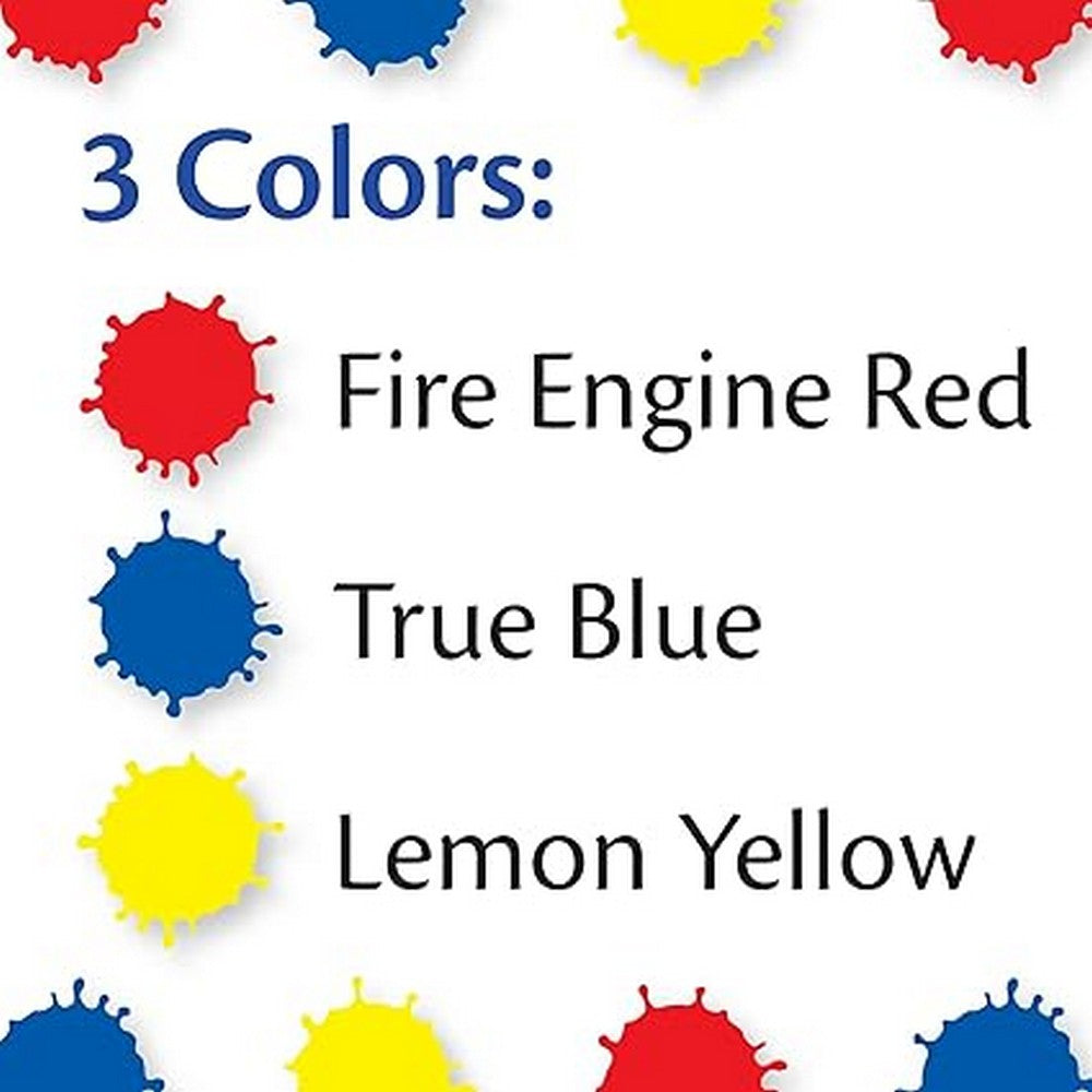 Crayola 8oz Washable Fingerpaint, Bold Colors, Ideal for Kids, Art Projects, Creative Supplies, Safe for Children - Pack of 3