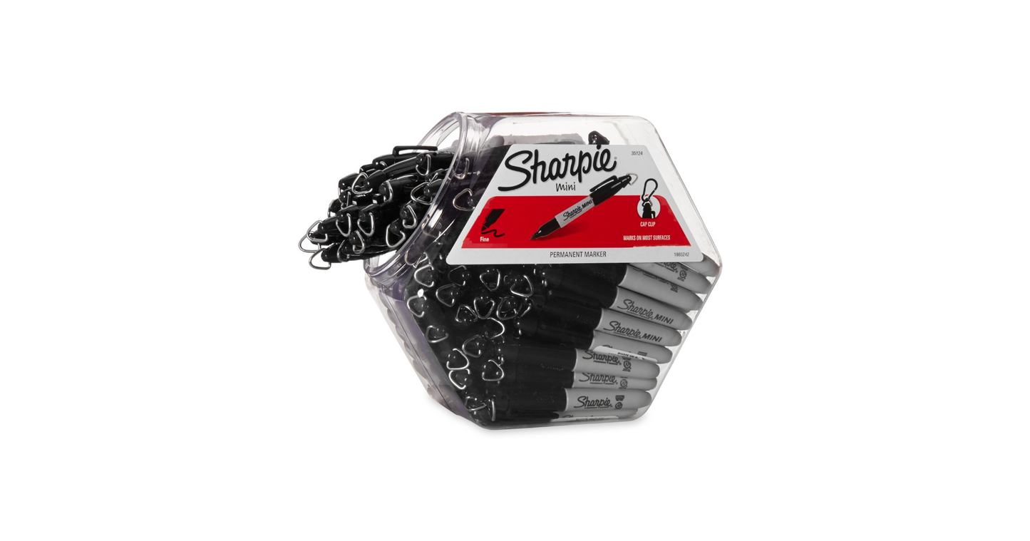 Sharpie Mini Permanent Marker – Fine Point, Compact Size, Smudge-Proof, Quick-Drying Ink, Ideal for Labeling, Crafting, and On-the-Go Writing, 1 Piece