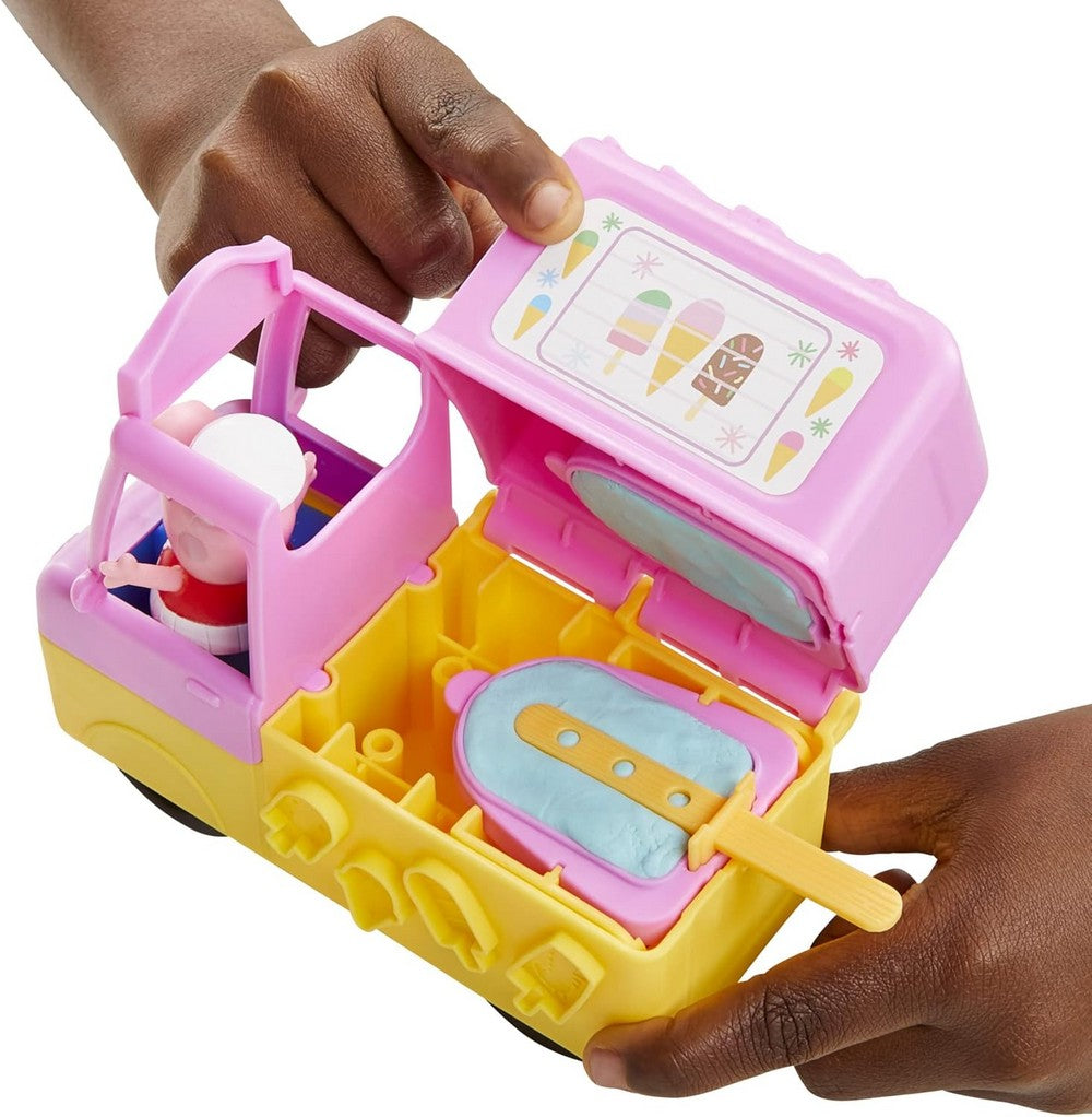 Play-Doh Peppa Pig Ice Cream Truck Playset - Kids Creative Toy, Peppa Pig Figures, Fun Ice Cream Making, Non-Toxic Modeling Clay, Sensory Play, Kids Activity, Gift for Children, Pretend Play