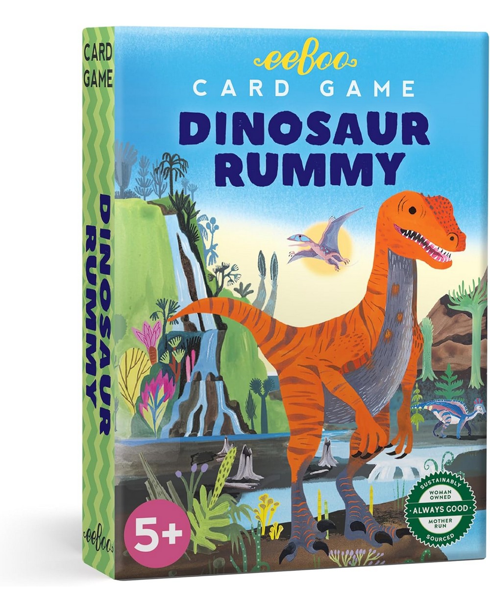 eeBoo Dinosaur Rummy Playing Cards – Fun Card Game for Kids & Adults, Educational, Family Game, Dinosaur-Themed Deck