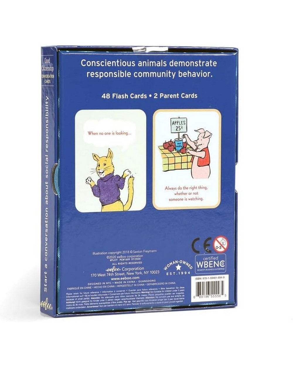 eeBoo Good Citizenship Conversation Cards – Educational Discussion Game for Kids, Teaching Values, Social Skills