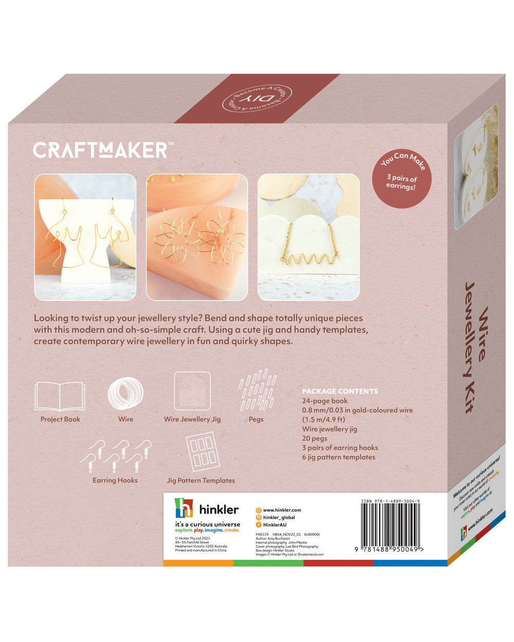 Hinkler Craft Maker Wire Jewellery Kit, DIY Jewelry Making, Creative Craft Kit, Fun Wire Crafting, Kids Art Supplies