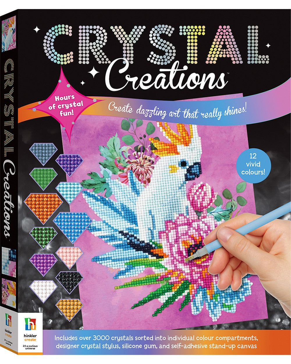 Hinkler Crystal Creations, Australian Flora & Fauna, DIY Craft Kit, Crystal Art Set, Creative Kids Activity