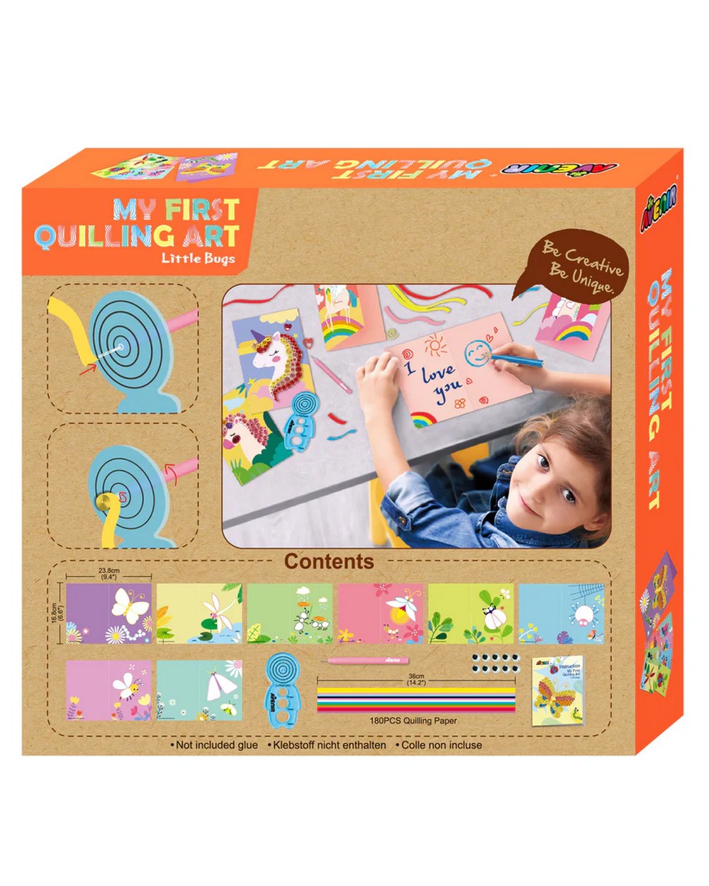 Avenir My First Quilling Art - Handmade Paper Craft - Small Decorative Piece - Floral Design - Unique Wall Art