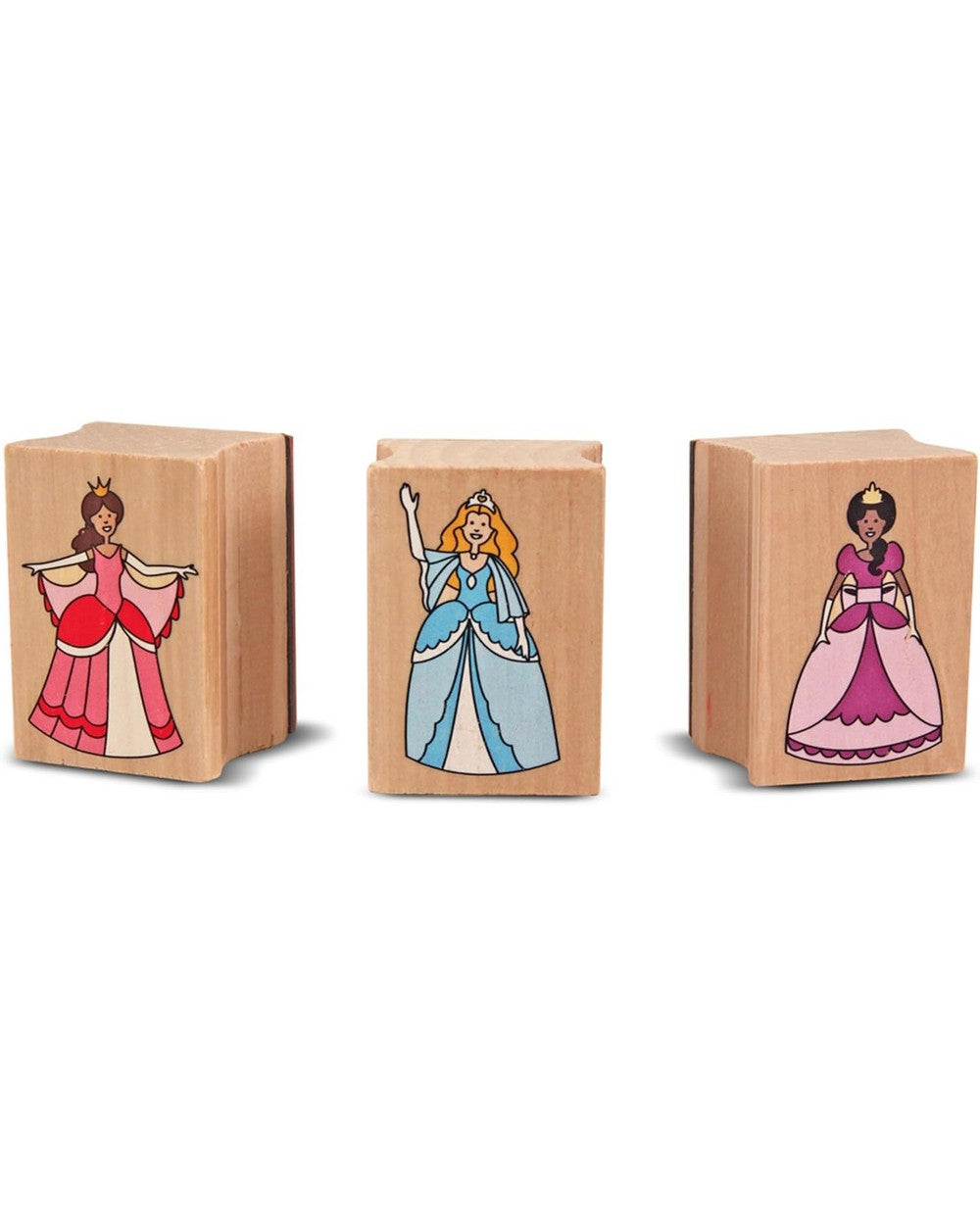 Melissa & Doug Wooden Princess Stamp Set, Kids Craft Kit, Fun Stamping Activity, Creative Princess Designs, Art Supplies
