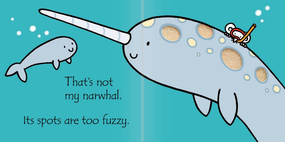 Usborne That's Not My Narwhal – Touch and Feel Board Book for Toddlers, Interactive Sensory Book, Early Learning
