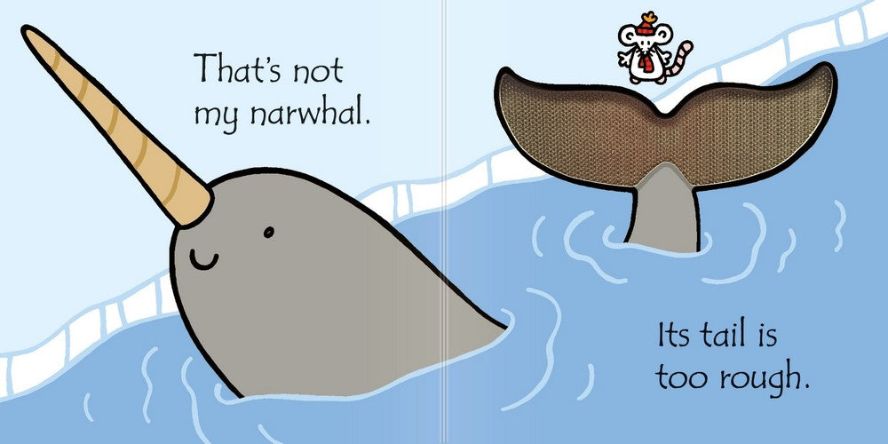 Usborne That's Not My Narwhal – Touch and Feel Board Book for Toddlers, Interactive Sensory Book, Early Learning