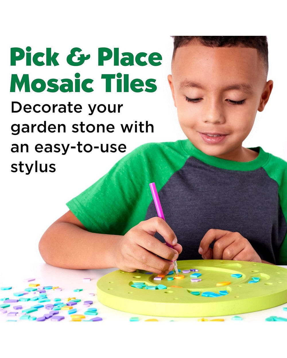 Creativity for Kids Turtle Garden Stone – DIY Craft Kit for Kids, Paint and Decorate a Turtle-Themed Garden Stone, Outdoor Decor