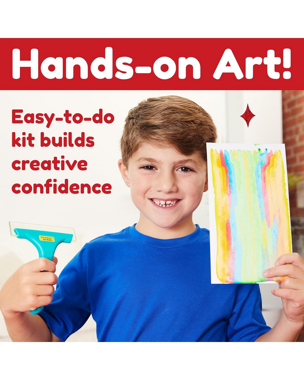 Creativity for Kids Squeegeez Magic Reveal Art Dragon – DIY Craft Kit for Kids, Create Colorful Dragons with Magic Reveal Technique