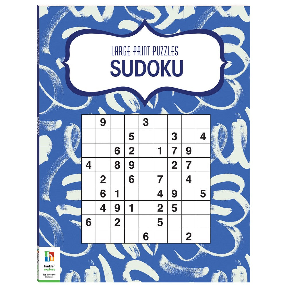 Hinkler Large Print Puzzles – Sudoku Edition, Easy-to-Read Sudoku Puzzle Book for Adults, Includes Challenging Sudoku Puzzles, Fun Brain Exercise