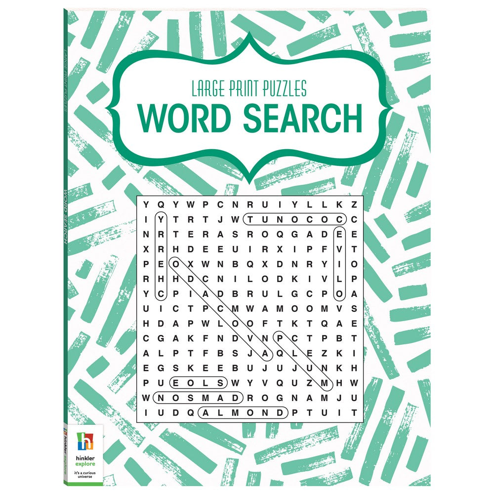 Hinkler Large Print Puzzles – Word Search Edition, Easy-to-Read Word Search Puzzle Book for Adults, Includes Fun and Challenging Word Search Puzzles