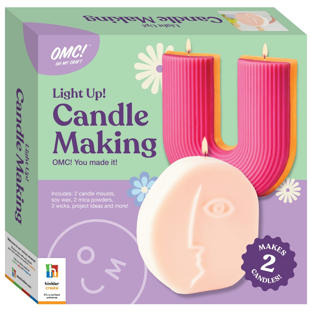 Hinkler OMC! Candle Making Kit – DIY Wax, Molds, and Fragrances for Homemade Scented Candles, Craft Set for Beginners