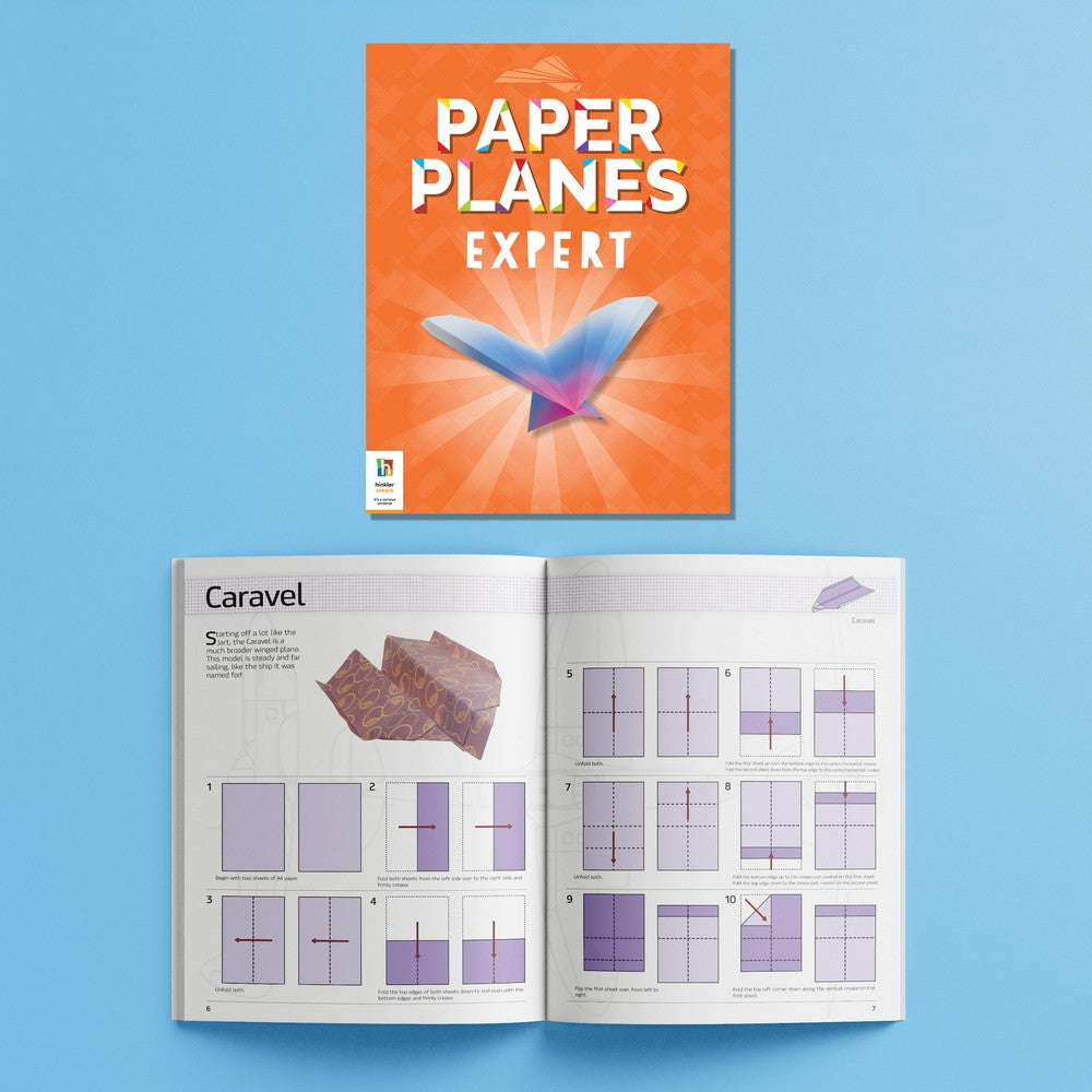 Hinkler Ultimate Paper Planes Activity Case – DIY Paper Folding Kit, Includes Colorful Paper, Instructions, and Fun Plane Designs