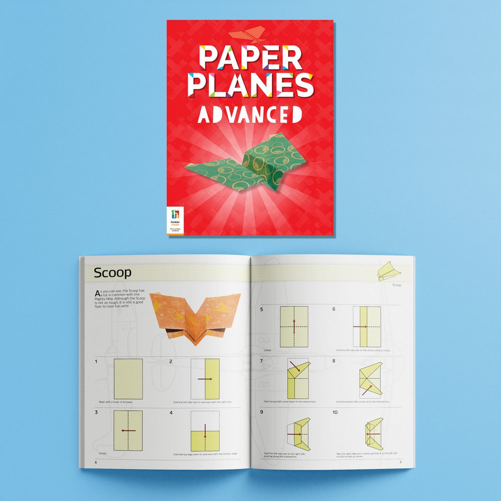 Hinkler Ultimate Paper Planes Activity Case – DIY Paper Folding Kit, Includes Colorful Paper, Instructions, and Fun Plane Designs