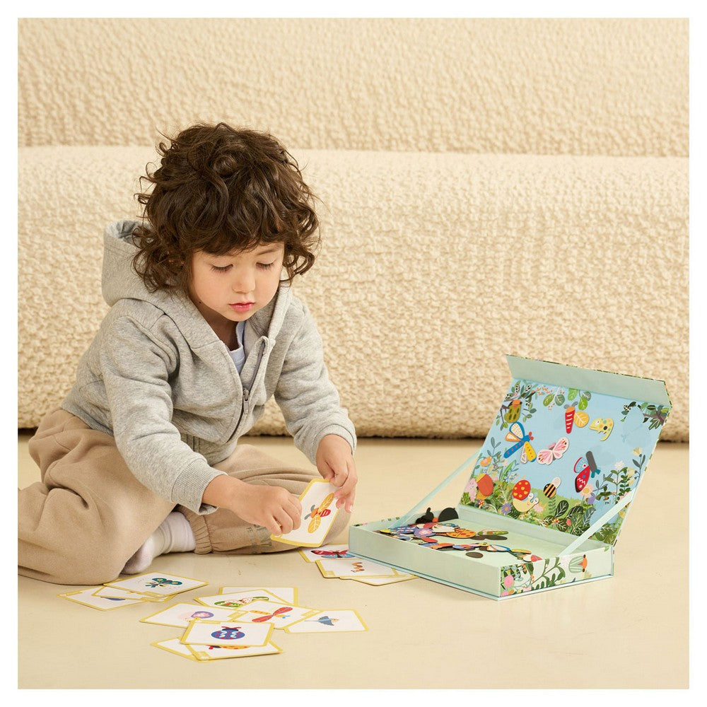 Classic World Magnetic Insects World - Wooden Magnetic Toy, Insect Learning Toy, Educational Toy for Kids, Toddler Activity Set