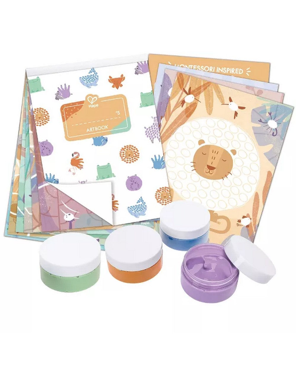 Hape Finger Painting, Kids Art Supplies, Creative Painting Kit, Mess-Free Fun, Educational Activity